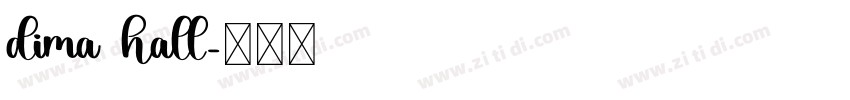 dima hall字体转换